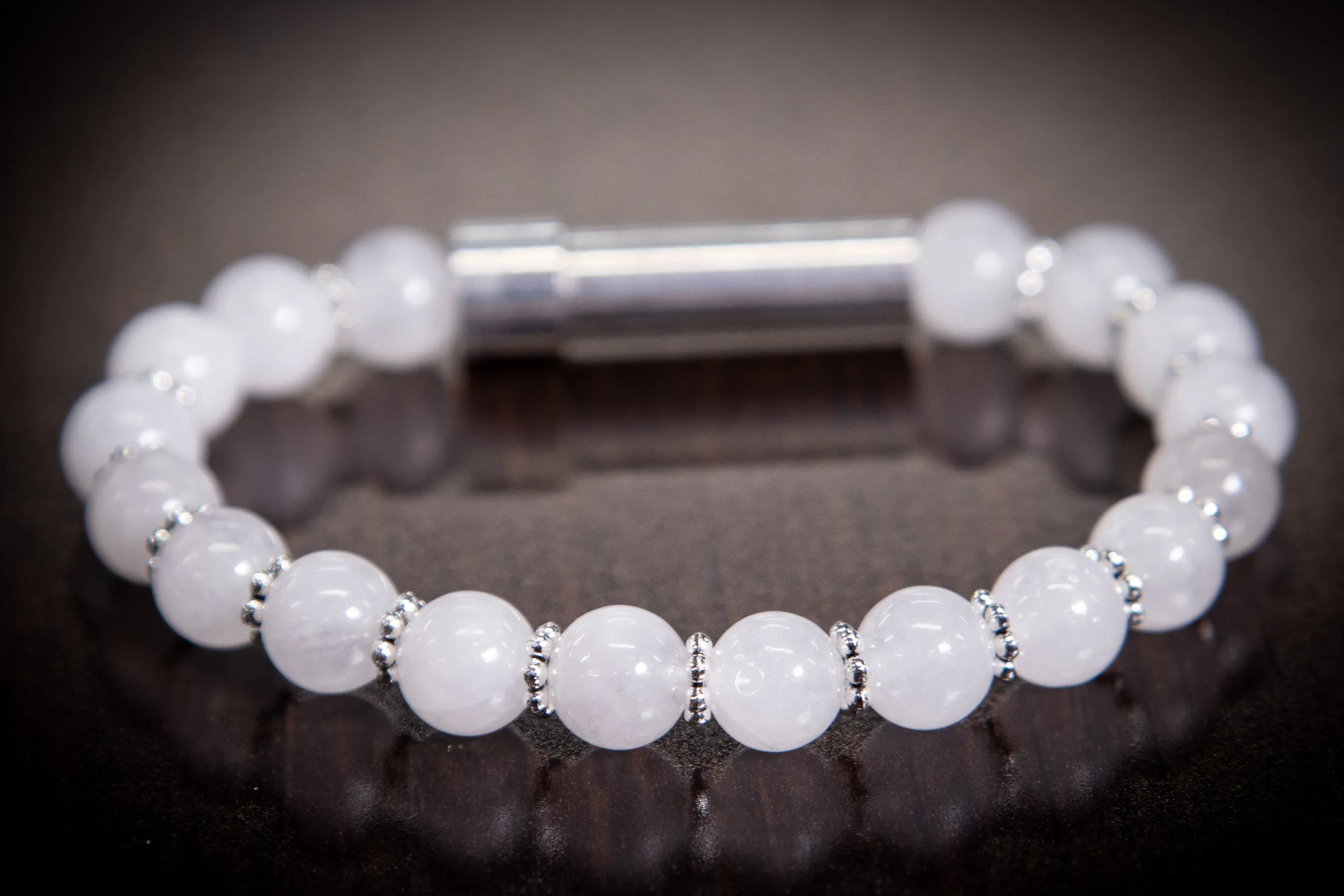 Snow Quartz Bracelet for Hair Fur or Ash