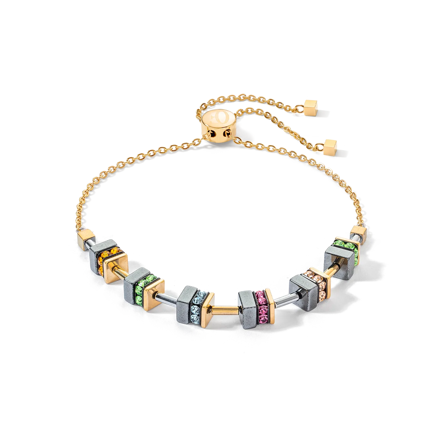 Sparkling Classic Chain bracelet gold multicolour