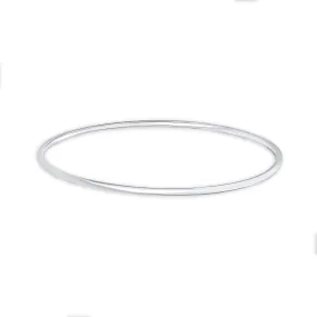 Sterling Silver Solid Round 2mm Bangle