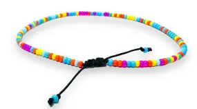 Summer Vibe Beaded Bracelet / Colorful Adjustable Bracelet