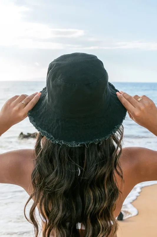 TEEK - Frayed Edge Canvas Bucket Hat