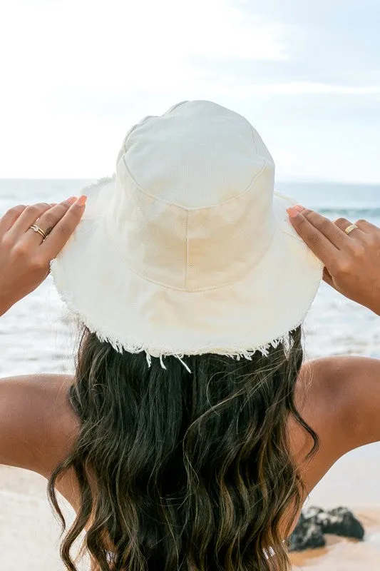 TEEK - Frayed Edge Canvas Bucket Hat