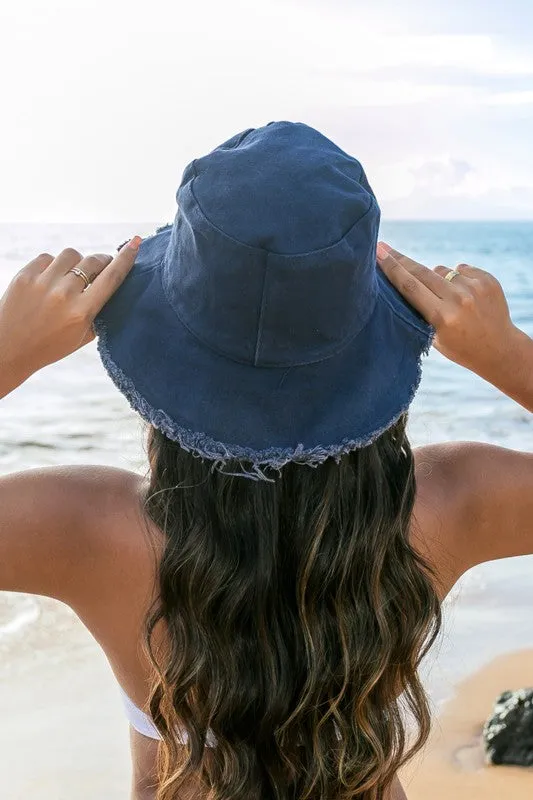 TEEK - Frayed Edge Canvas Bucket Hat