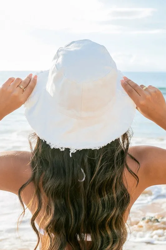 TEEK - Frayed Edge Canvas Bucket Hat