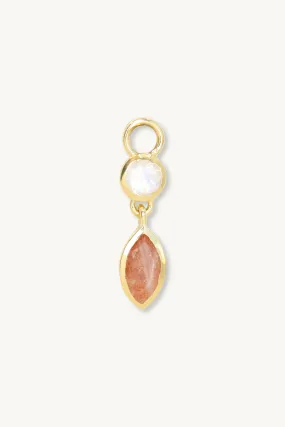 Thea Gold Sunstone Charm