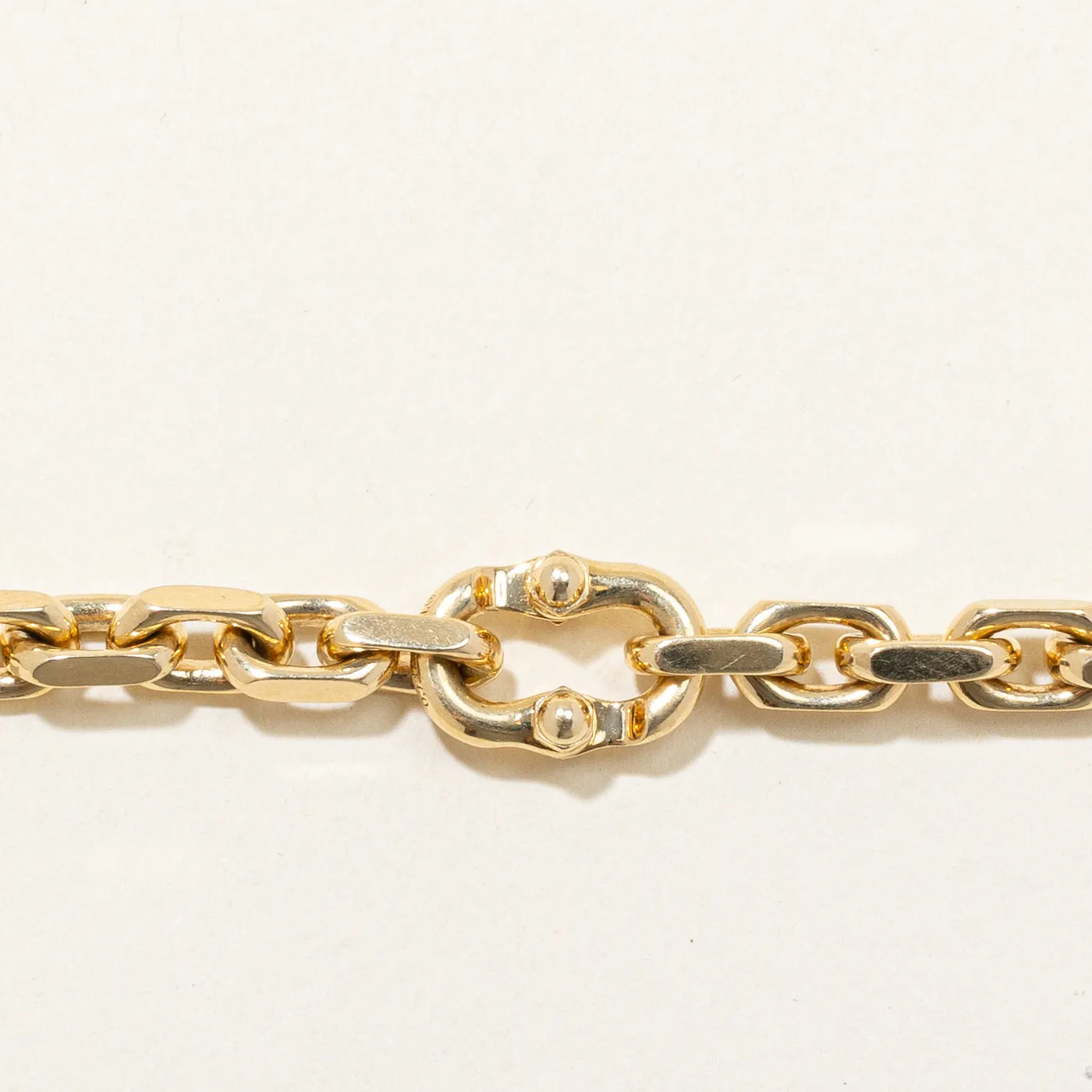 'Tiffany & Co' Tiffany 1837 Makers Narrow Chain Bracelet in 18k Gold | 8" |