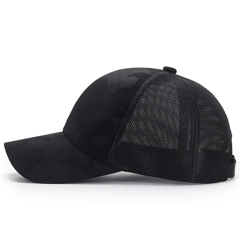 Women Men Mesh Baseball Cap Female Male Breathable Comfortable Sun Hat Spring Summer Camouflage Snapback Cap Hat