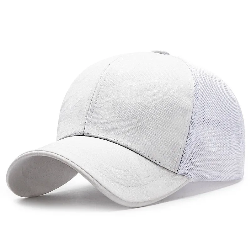 Women Men Mesh Baseball Cap Female Male Breathable Comfortable Sun Hat Spring Summer Camouflage Snapback Cap Hat