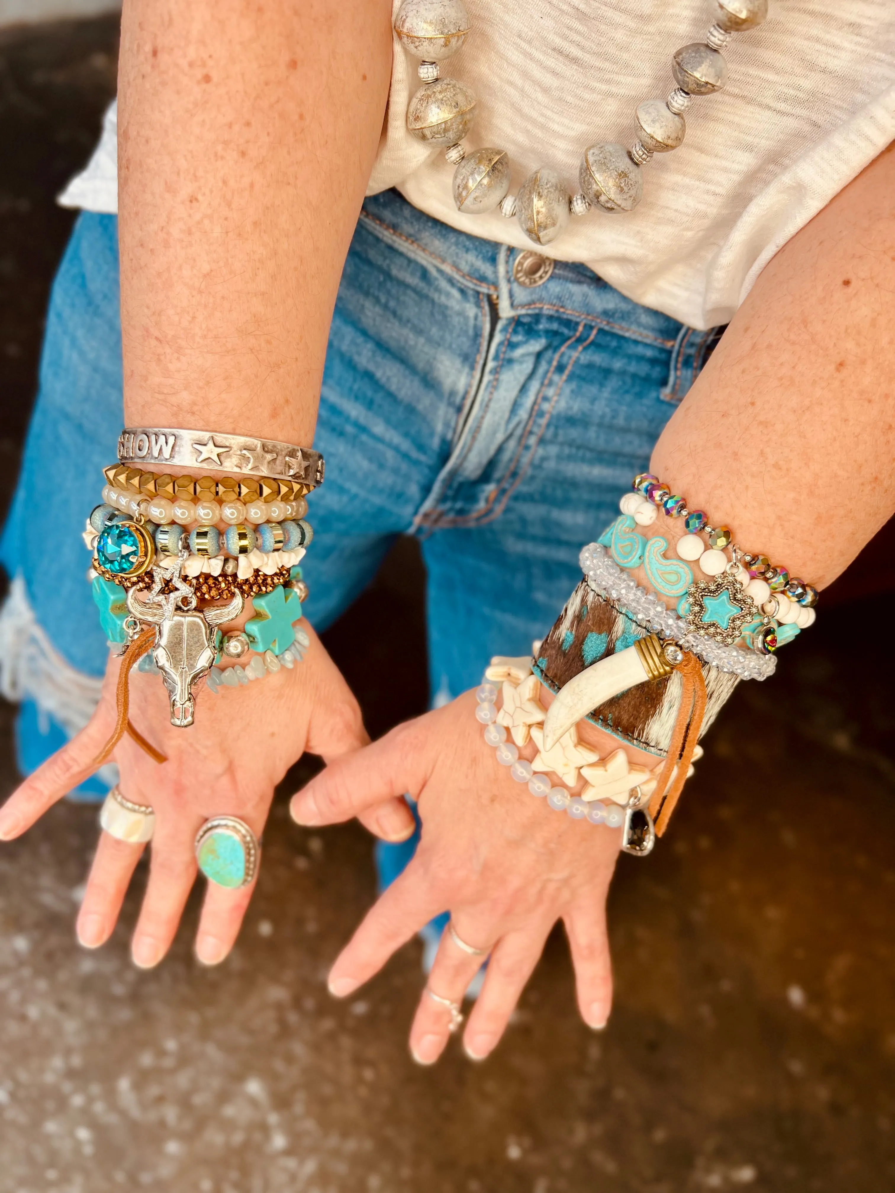 X-Large Arm Candy Stack- Cowgirl Blues